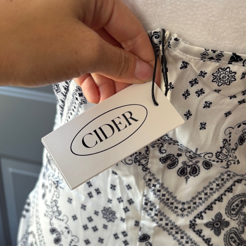 Cider Black and White Mini Dress - Picture 5 of 6